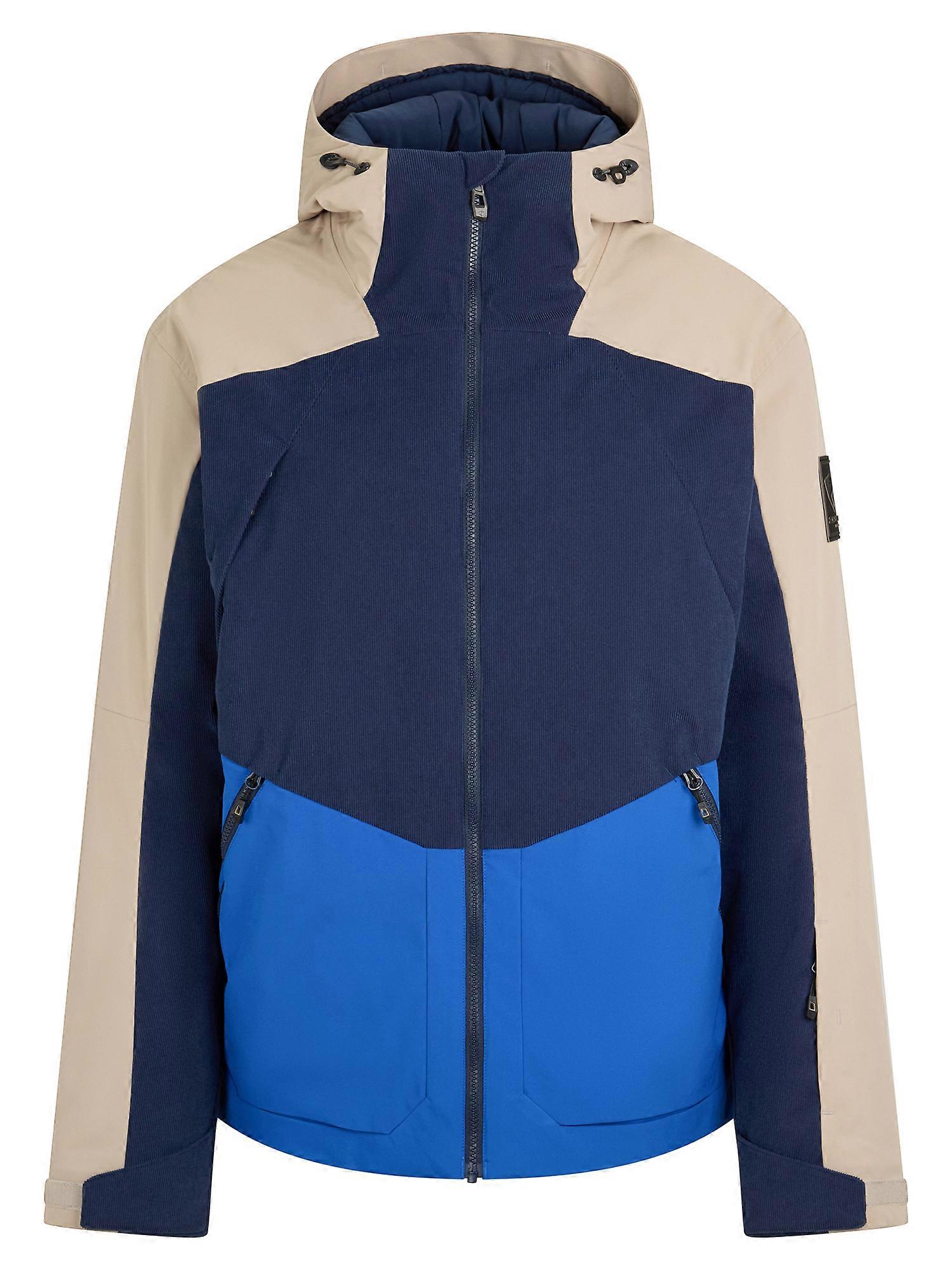 Veste de ski homme Ziener Skiwear TOBIN-Z en velours côtelé bleu marine.
