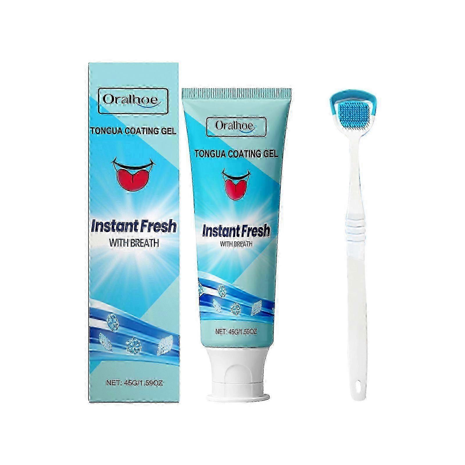 Tongue Cleaning Gel & Brush Set