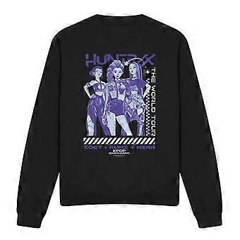 K-Pop Demon Hunters Unisex Adult Huntrix World Tour Posterized Sweatshirt