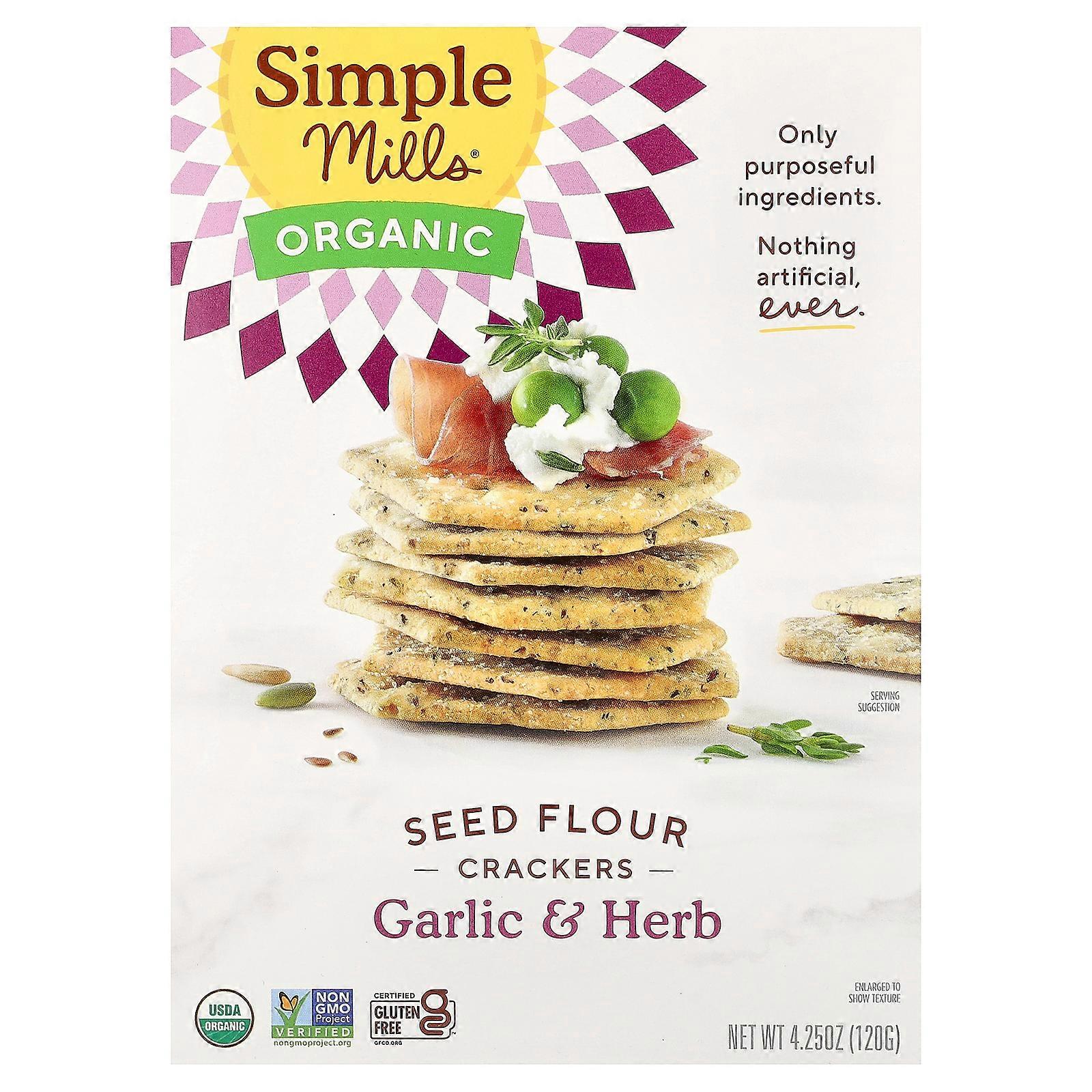Simple Mills, Organic Seed Flour Crackers