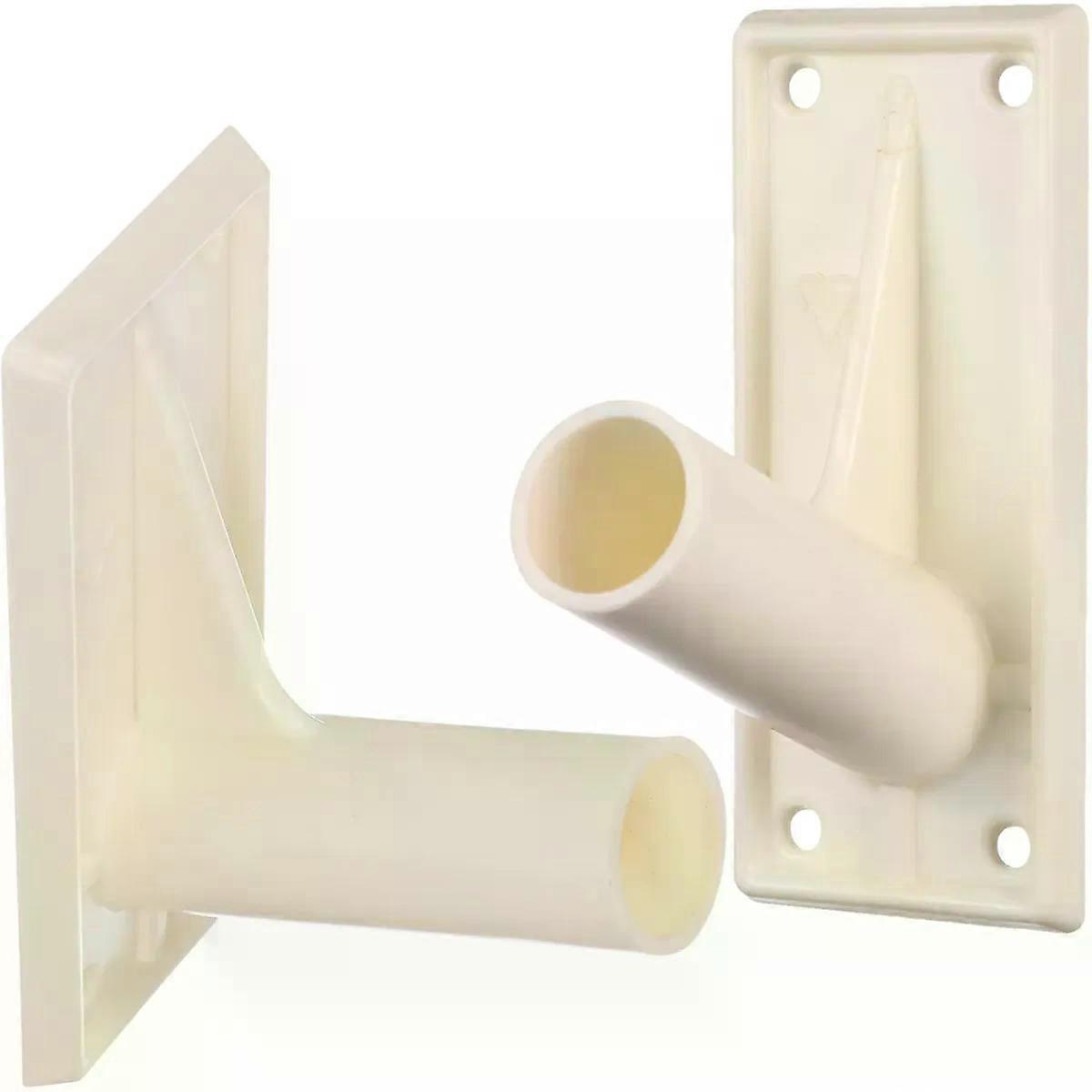 2pcs Plastic Flag Pole Bracket Wall Mounted Flag Pole Holder