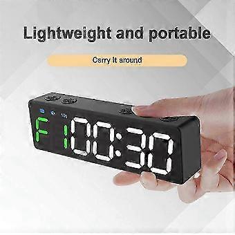 Rechargeable mini gym clock portable stopwatch with countdown up clock and magnetic back for fitness training