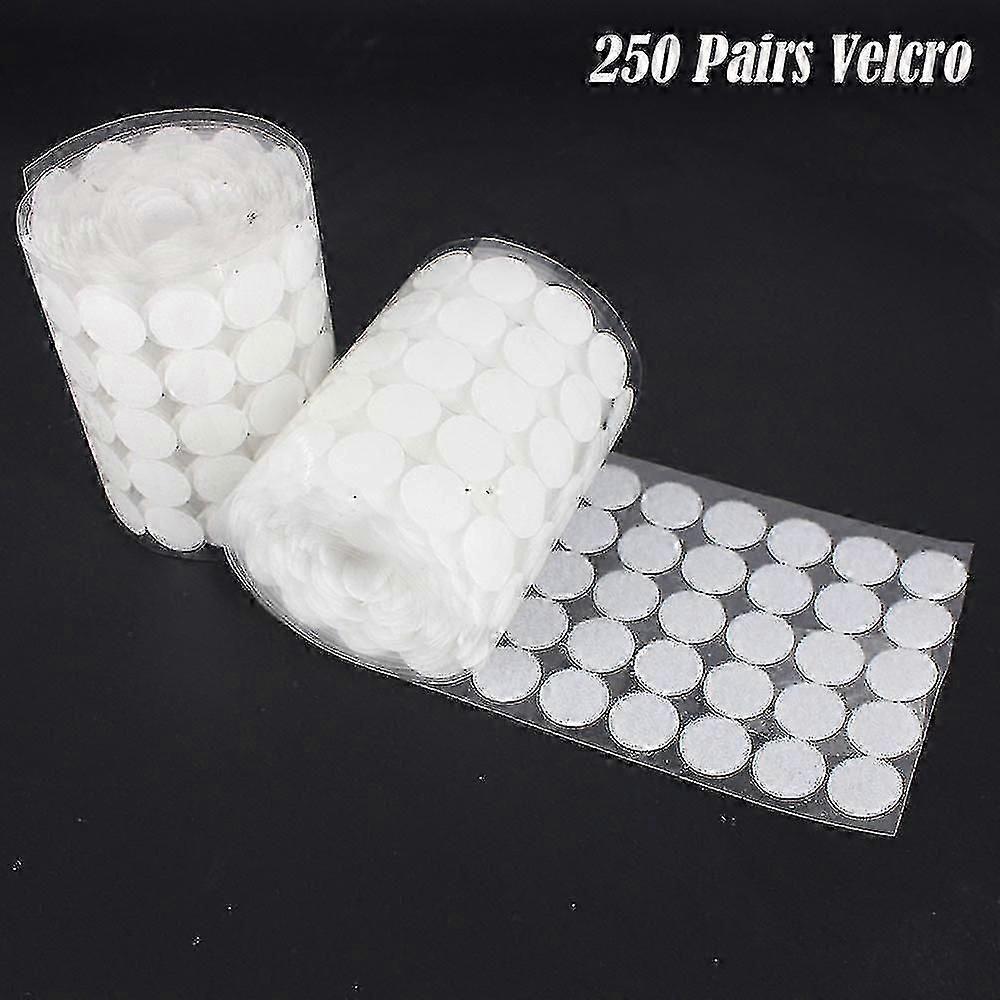20mm Hook And Loop 250 Pairs Diameter Hook And Loop Self Adhesive Round,x,C