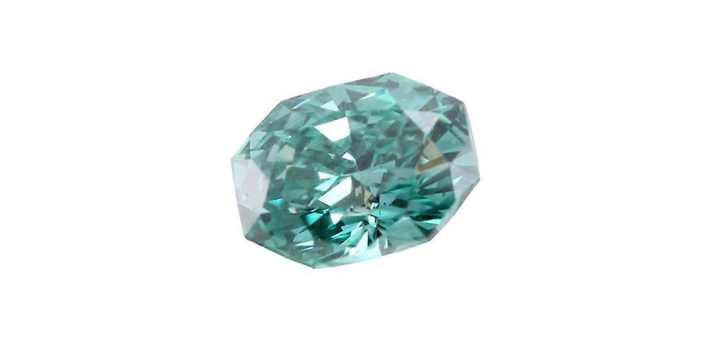 Radiant Cut Loose Diamond (0.51 Ct, Sky Blue(Irradiated) Color, VS1 Clarity)