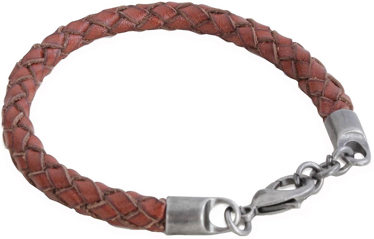 David Van Hagen Leather Bracelet - Brown