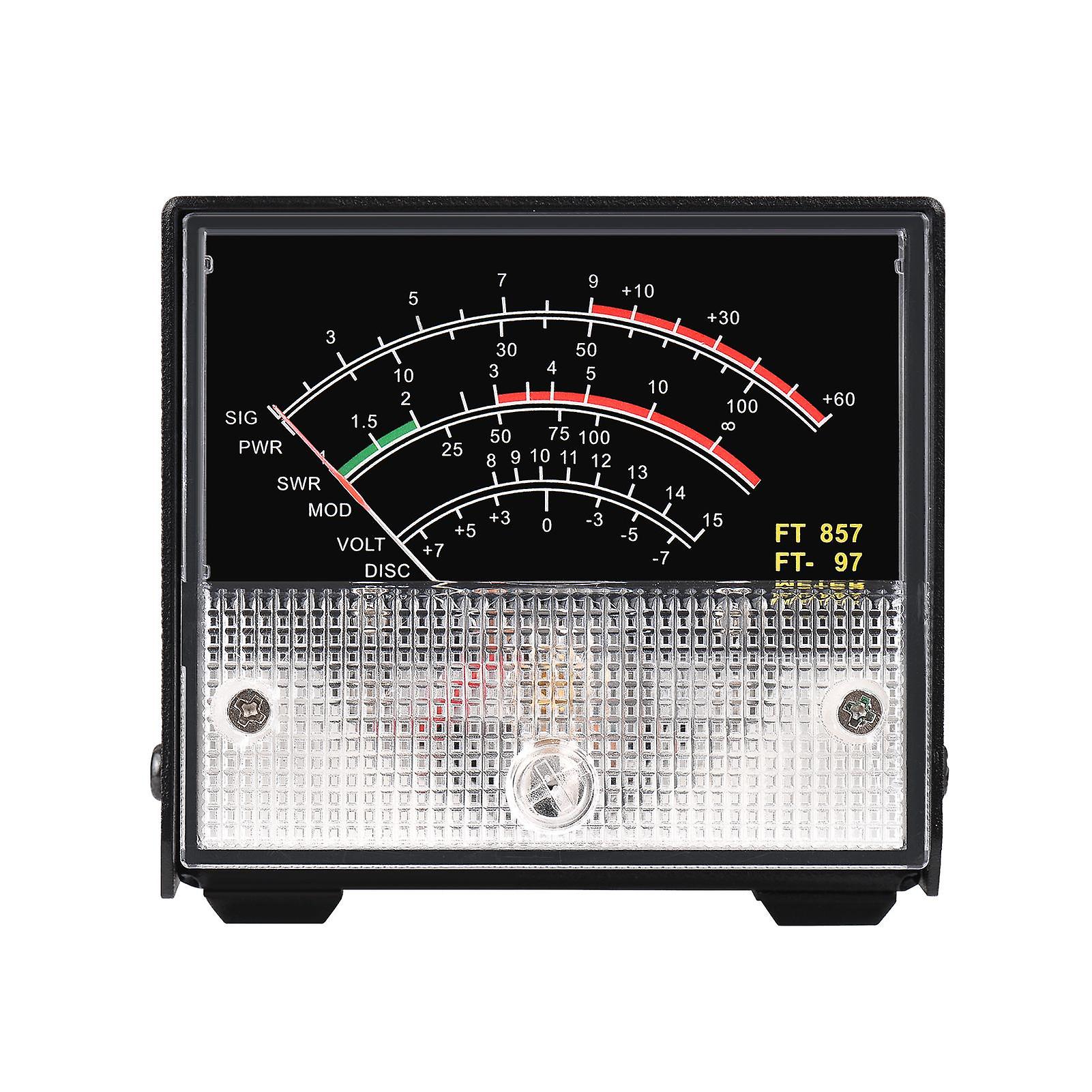 Mini SWR Power Meter External Meter Pointer Wattmeter Receive Display Meter Compatible with YAESU
