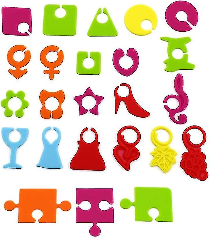24pcs Silicone Wine Glass Marker For Marking Your Guests Glasses (random Color)
