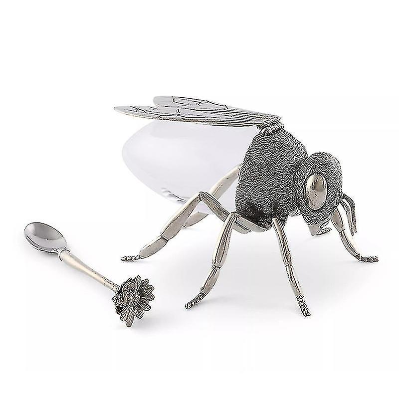 Luxurious Bee Honey Pot Honey Storage Jar Decorative Ornament Bee Seasoning Jar