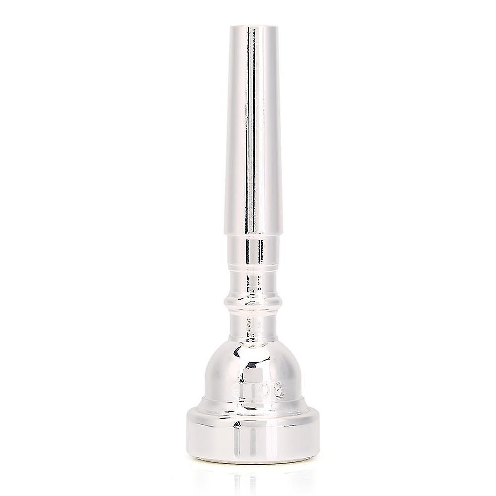 New Silver Plated Trumpet Mouthpiece 3C Size for Musical Instrument Accessory(Silver)