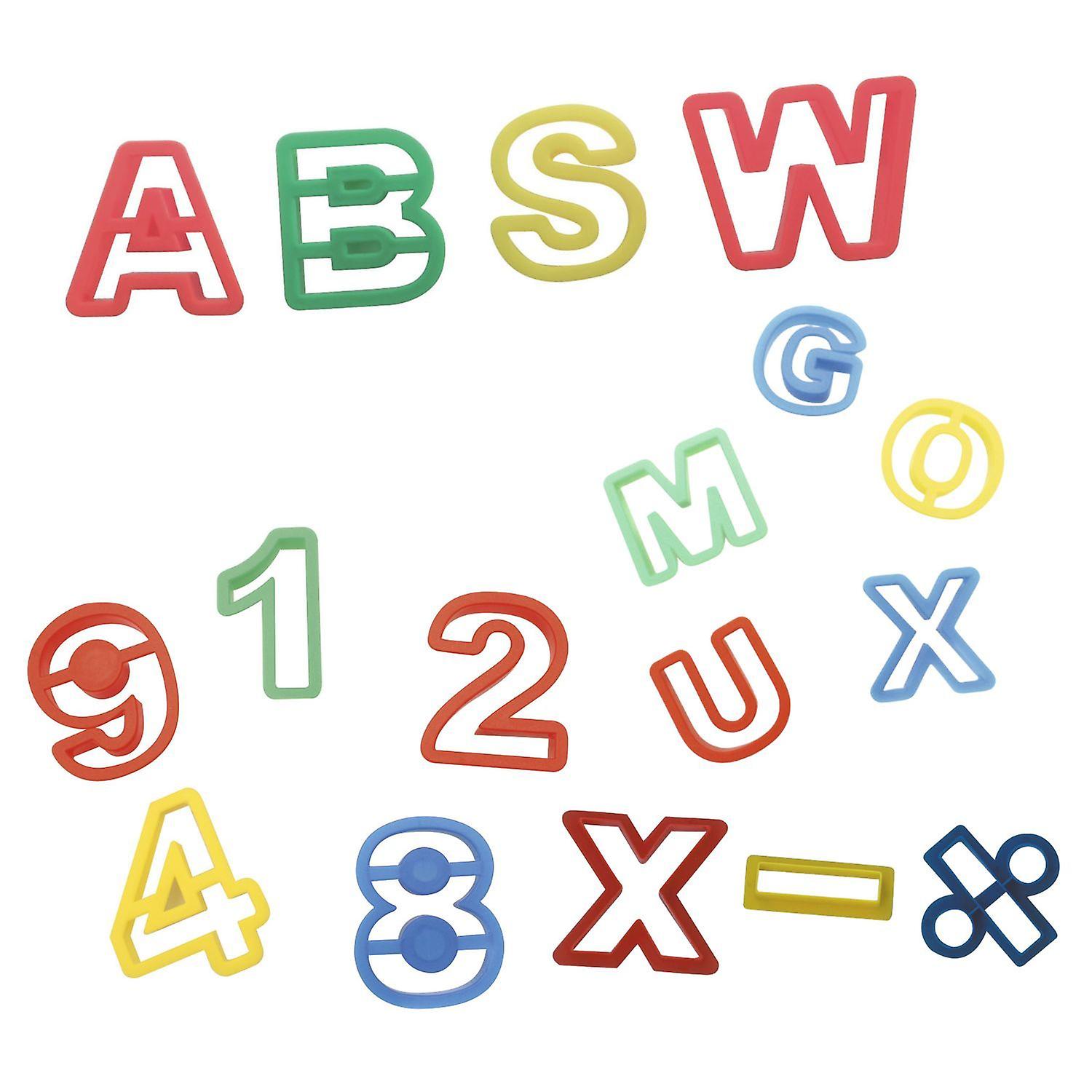 Alphabet + Number cutters for modeling clay