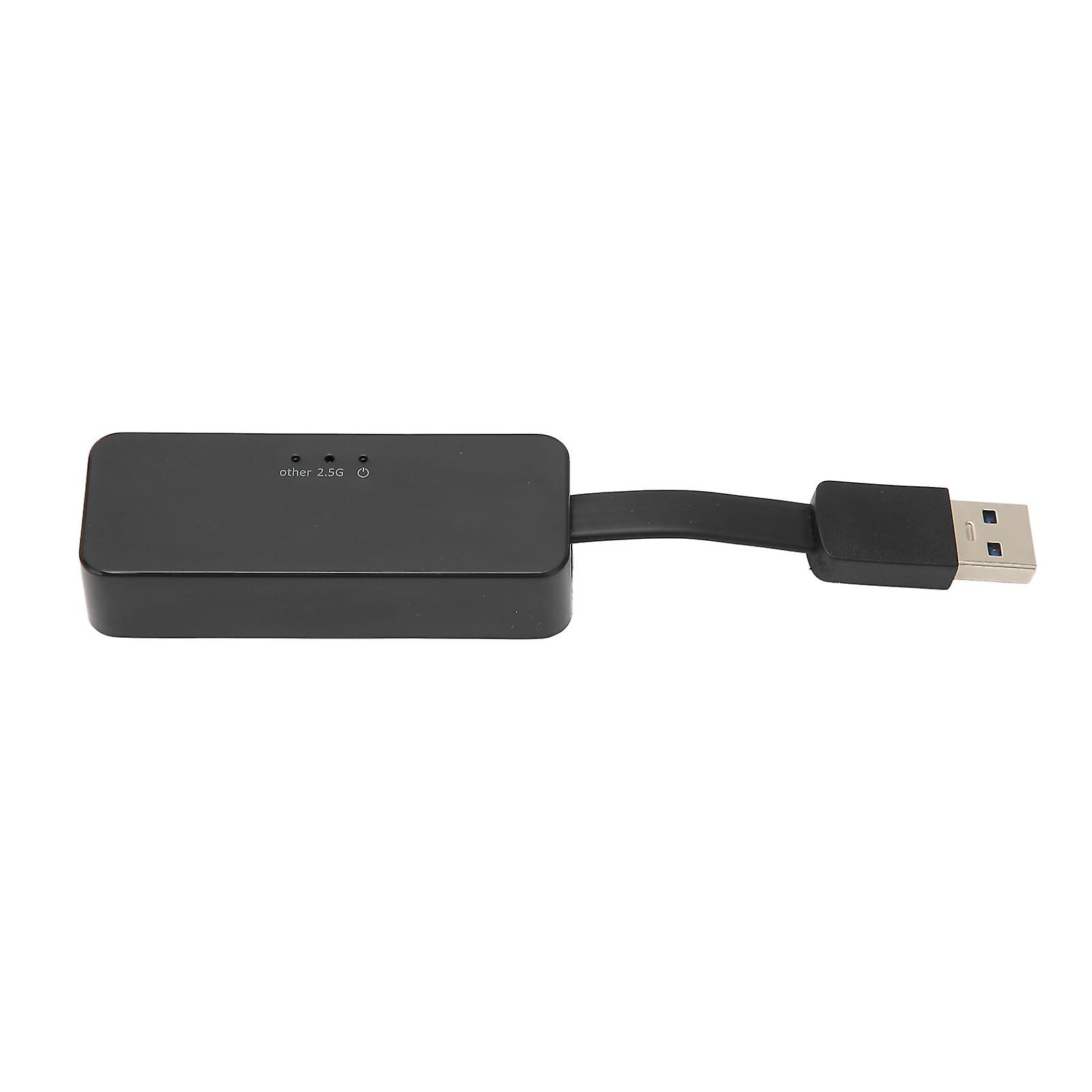 Ethernet Adapter USB3.0 to 10M/100M/1000M/2.5Gbps Wired LAN Network Adapter for Gaming for Desktop
