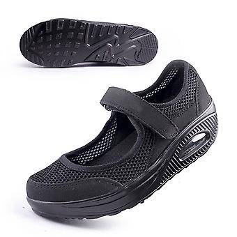 Frauen Komfort Walking Krankenschwester Schuhe Anti-Rutsch Atmungsaktive Wedges Sneaker für Fitness Neu