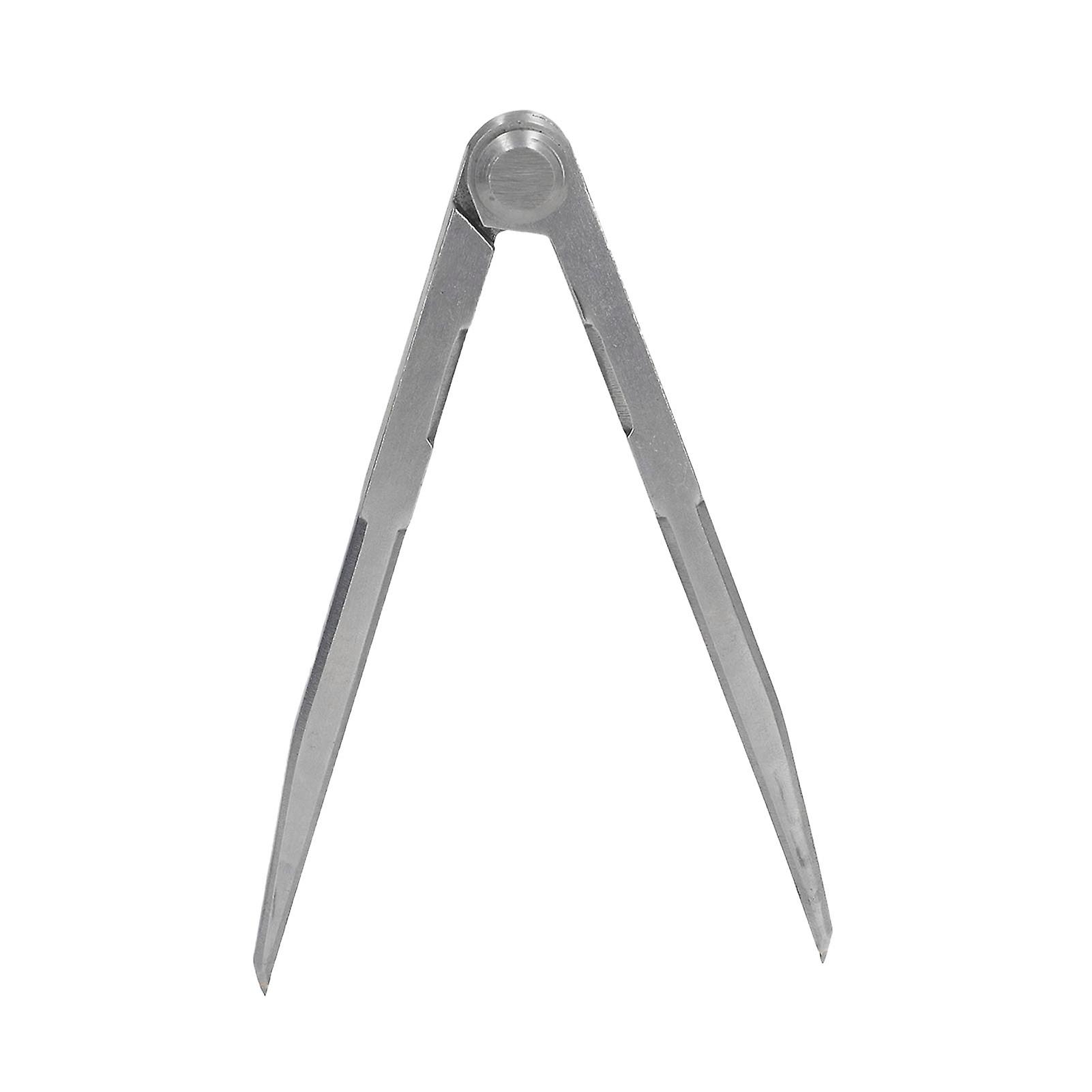 MechKit Divider Gauge Woodworking Scriber T Square Ruler, 200mm Metric Aluminum Ruler with Carbon Steel Wing Divider, Accurate Positioning Tool