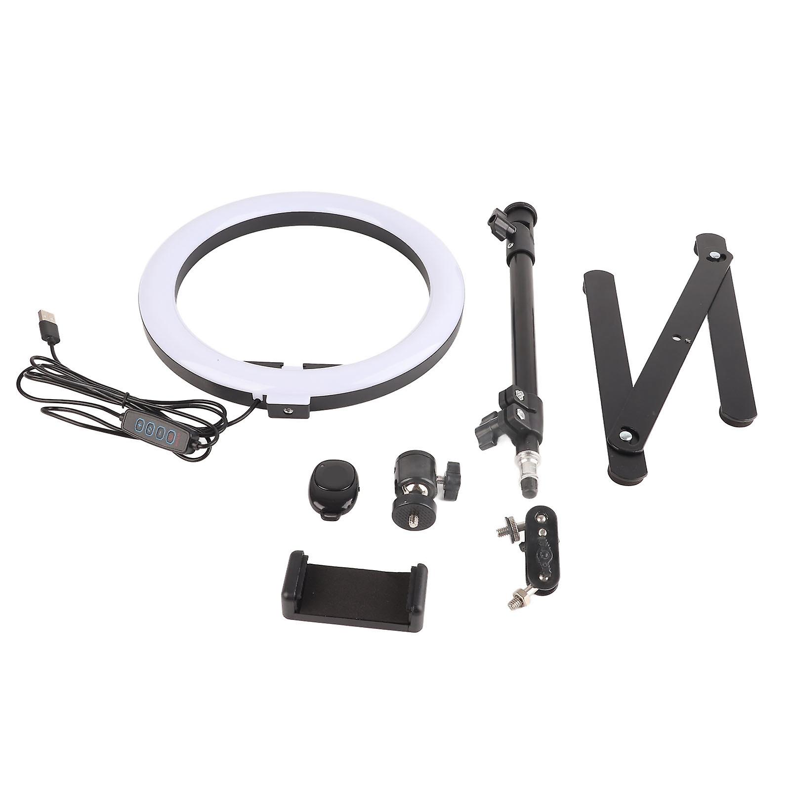 10" Selfie Ring Light with Stand & Phone Holder: Perfect for Video, Makeup, Live Stream