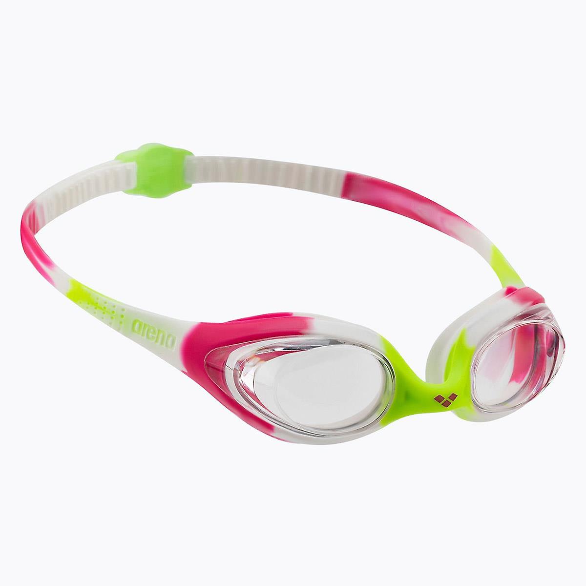 Arena Spider Junior Goggle - Lime/Fuchsia/Clear - Unisex