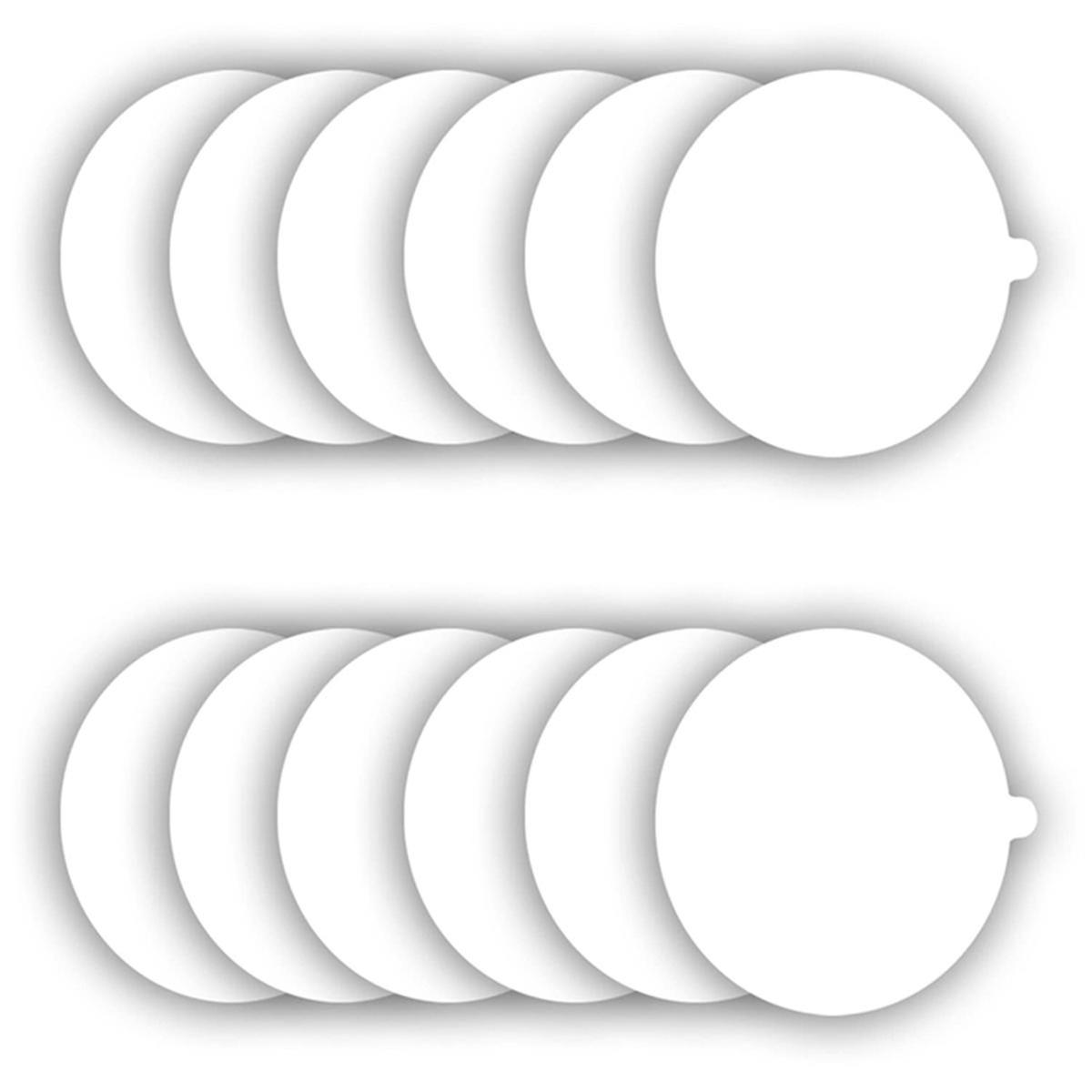 Kirput Ansa täyttölevyt Korvaavat liimalevyt 12 pakkausta, 7.1 tuumaa Sopii useimpiin malleihin Sticky Dome Fleas Bed Bug Traps