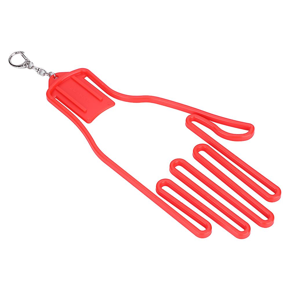 DIY Plastic Golf Gloves Support Stretcher Gloves Support Frame Rack Holder (Red)