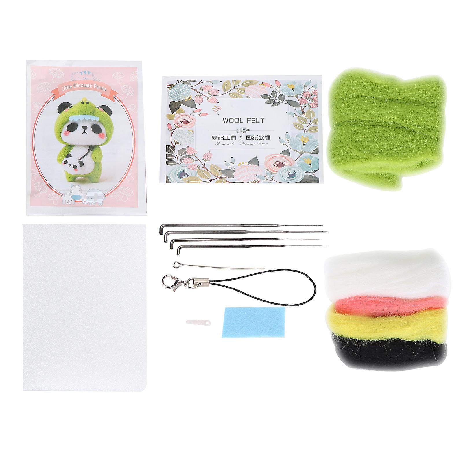 Needle Felting Kit Wool Felting Supplies Animal Plush Doll Toy DIY Making Material