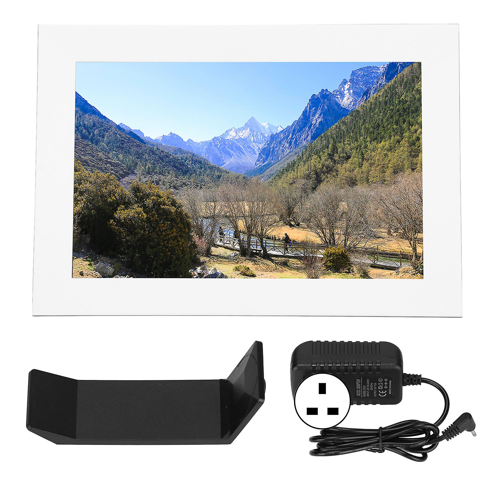 10.1" WiFi Digital Photo Frame - Touch Screen, APP Sharing, Auto Rotate, UK Plug