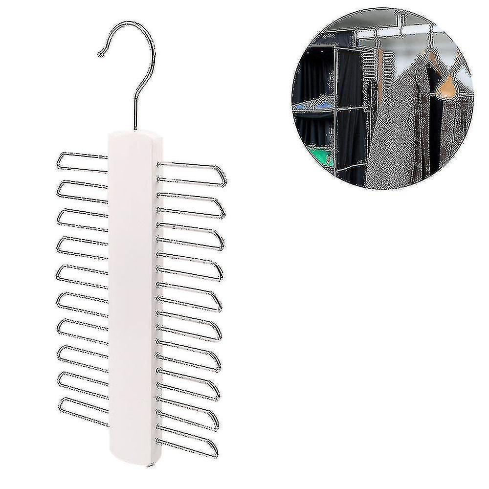 Tie Belt Rack Accessory Organiser Coat Hanger(1pcs-white