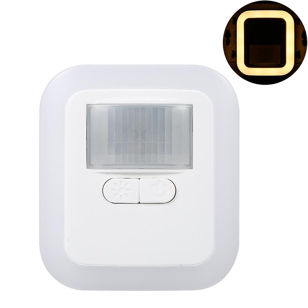 LED Plug-in Motion Sensor Light Wall Night Lamp with Brightness & 30s/60s/90s/120s Lighting Time Adj