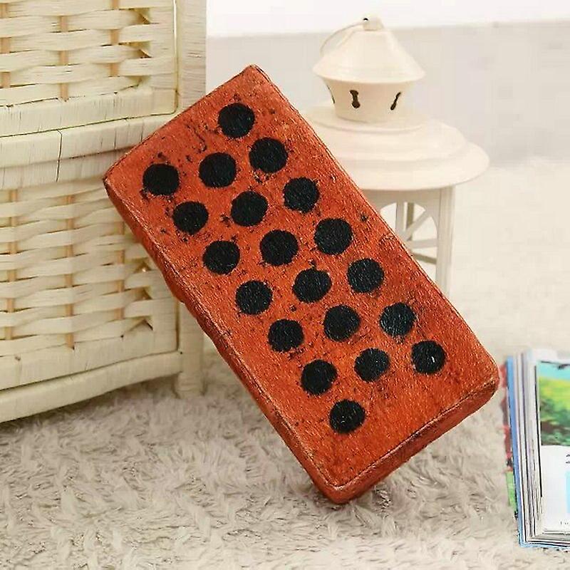 Touching plush simulation tiles office nap pillow spoof props creative novelty funny vent hollow red brick antistress toys Dexterity Games
