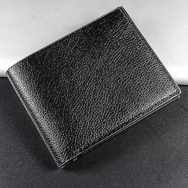 Mænds tegnebog ægte læder tegnebøger til mænd sort