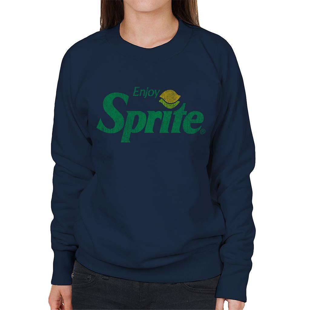 Enjoy Sprite Distressed Logo Women's Sweatshirt