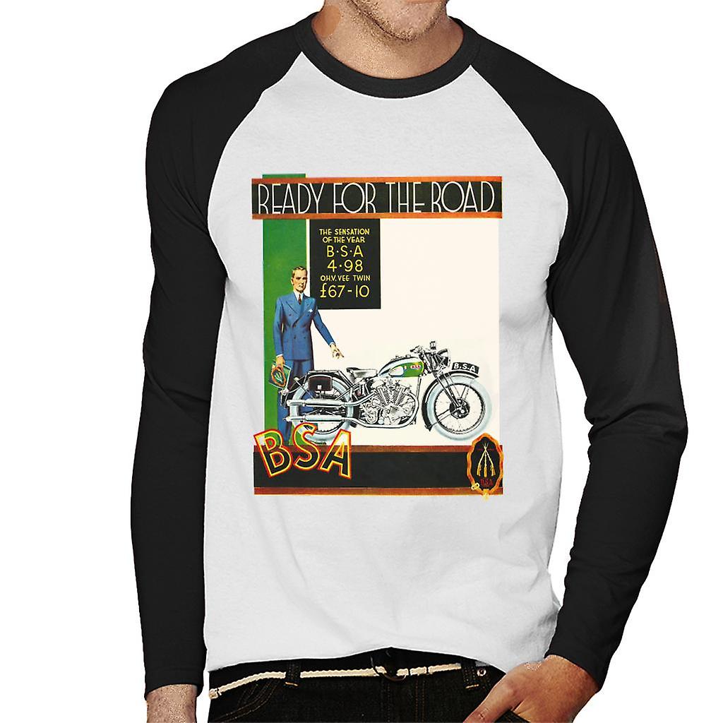 BSA Ready For The Road Men's Baseball Long Sleeved T-Shirt