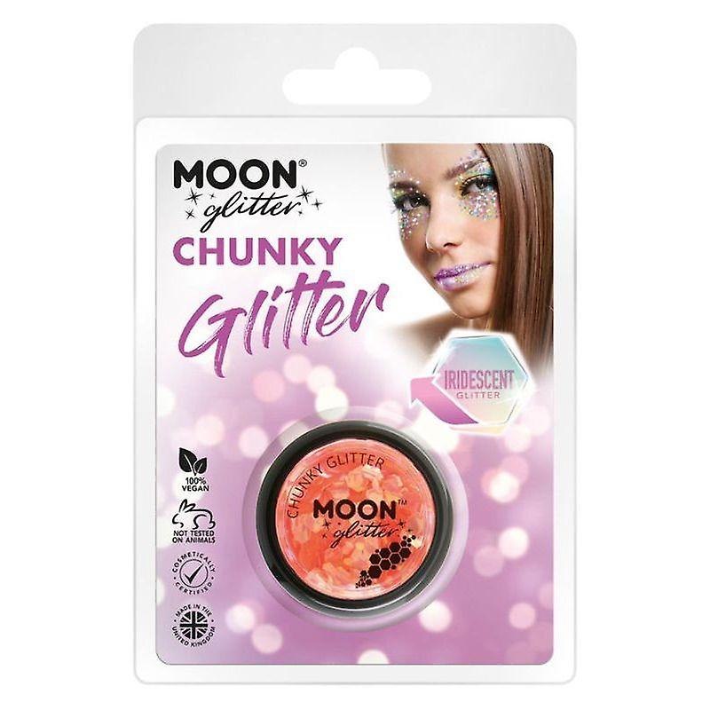 Moon Glitter Iridescent Chunky Clamshell, 3g G06155