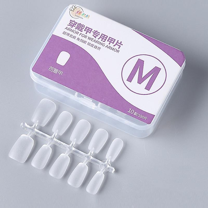 10pairs Of 100pcs/Box False Nails Tip Ballet Nail M