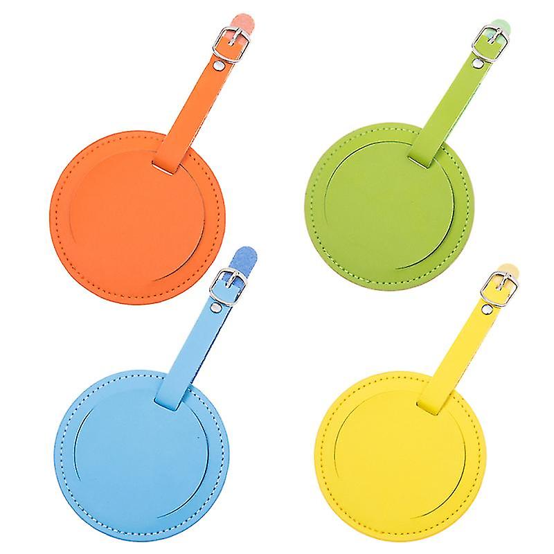 4pcs Leather Luggage Tag