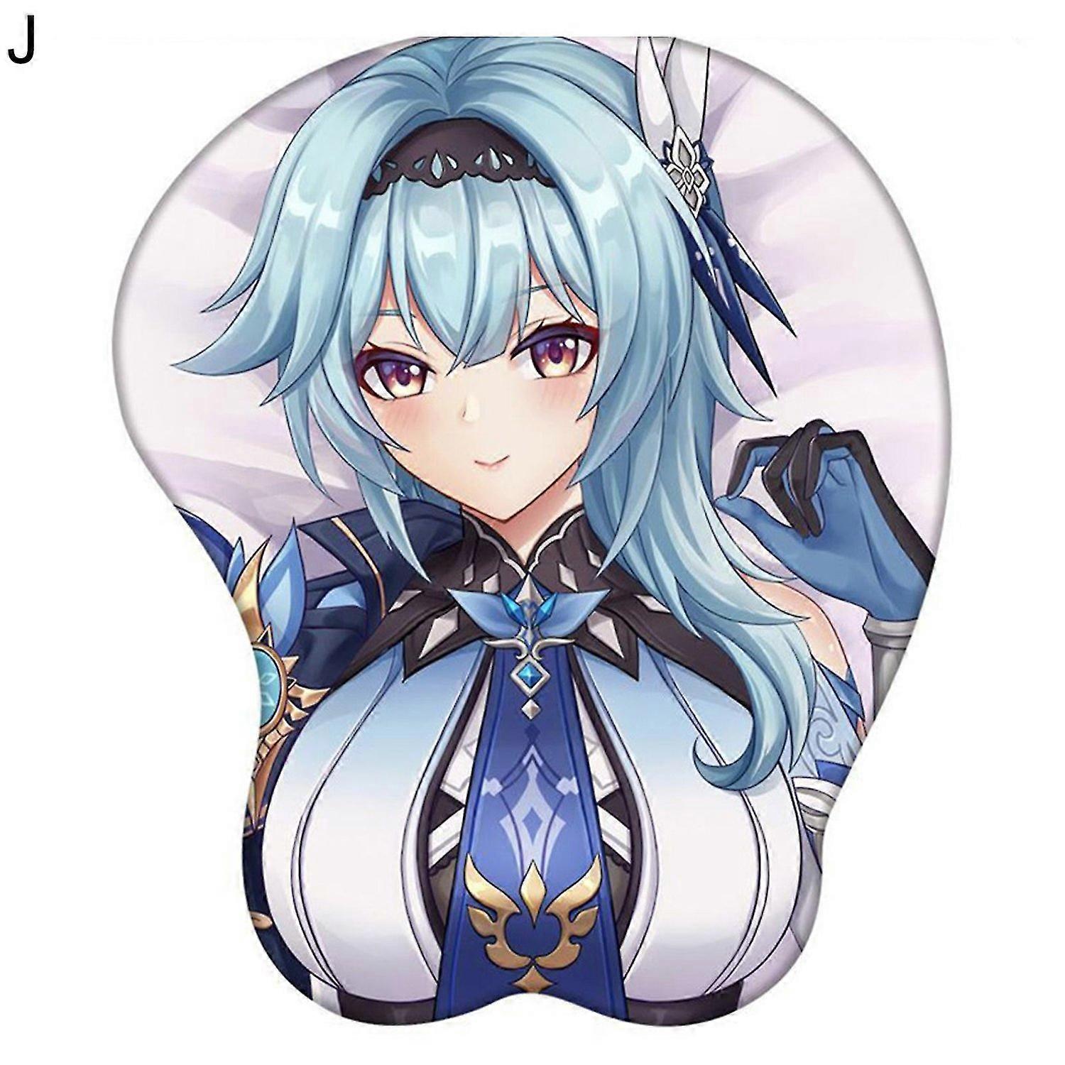 Mouse Pad 3D Creative Cartoon Anime Comfortable Silicone Wrist Rest Support Mouse Mat for Home