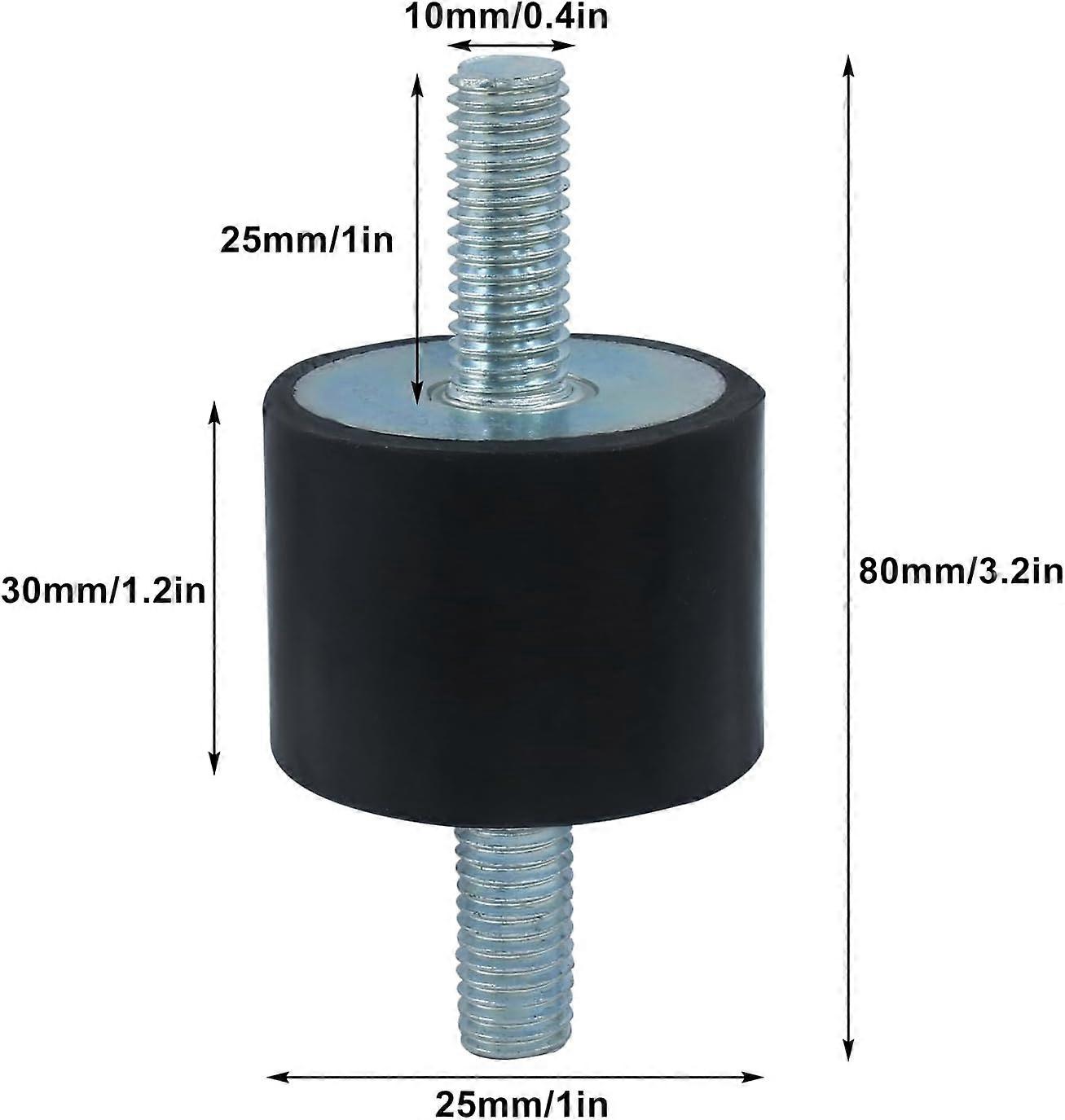 Lot De 4 Absorbeurs De Vibration Caoutchouc Uxcell – M5x12mm, Goujon Anti-choc