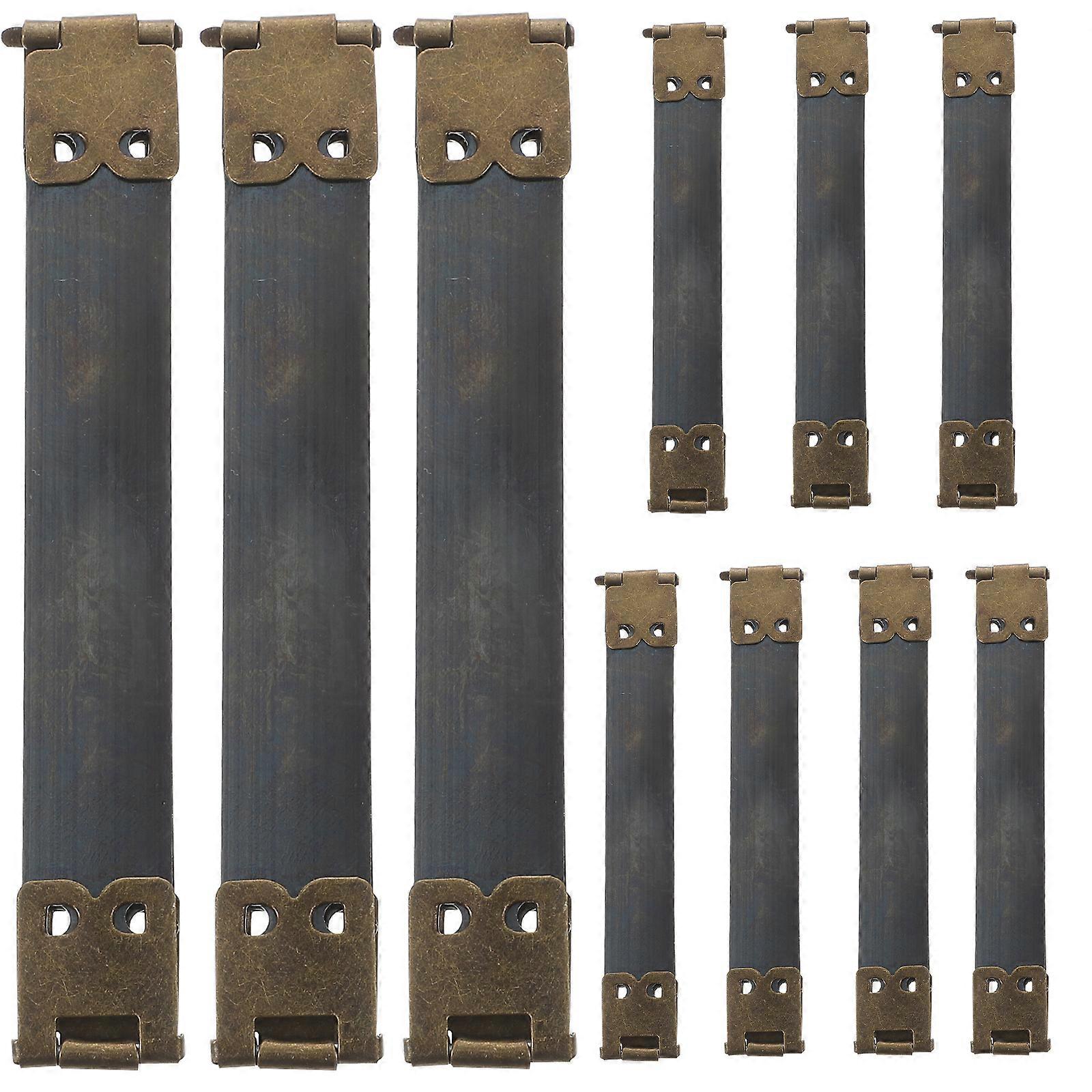 10PCS 10cm Metal Internal Flex Frames DIY Spring Clips Handbag Hinges Accessories for Coin Purse Clasp Bag Handbag - Dark Green