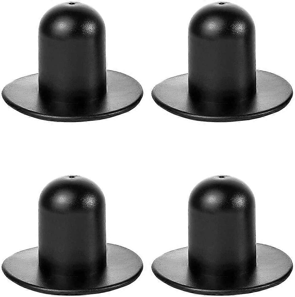 4 Pieces Pool Wall Plug Replacement Swimming Pool Fitting Filter Pump Strainer Hole Plug Stopper, Black