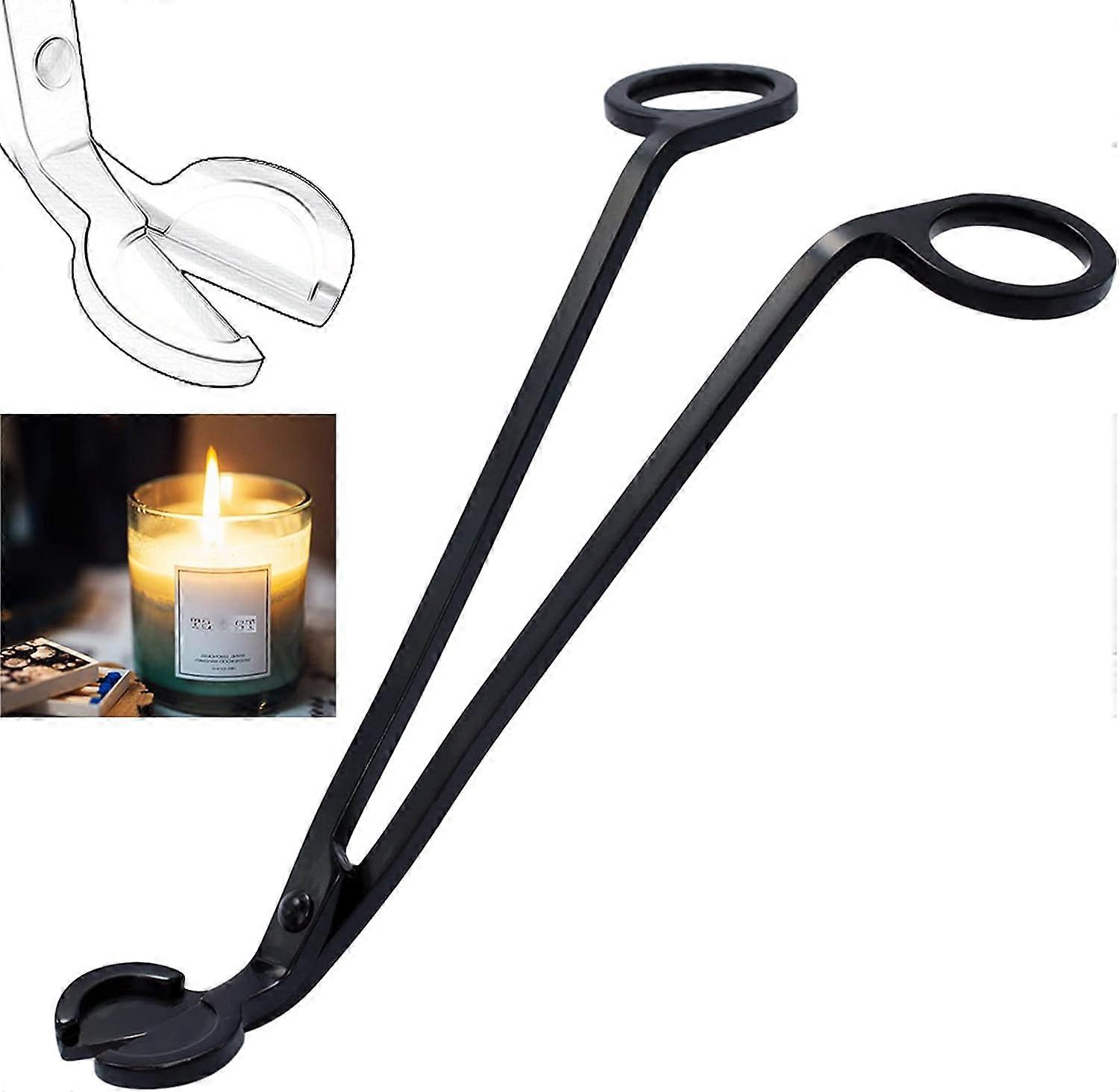 Candle core trimmer (black), candle core scissors, candle core cuttin