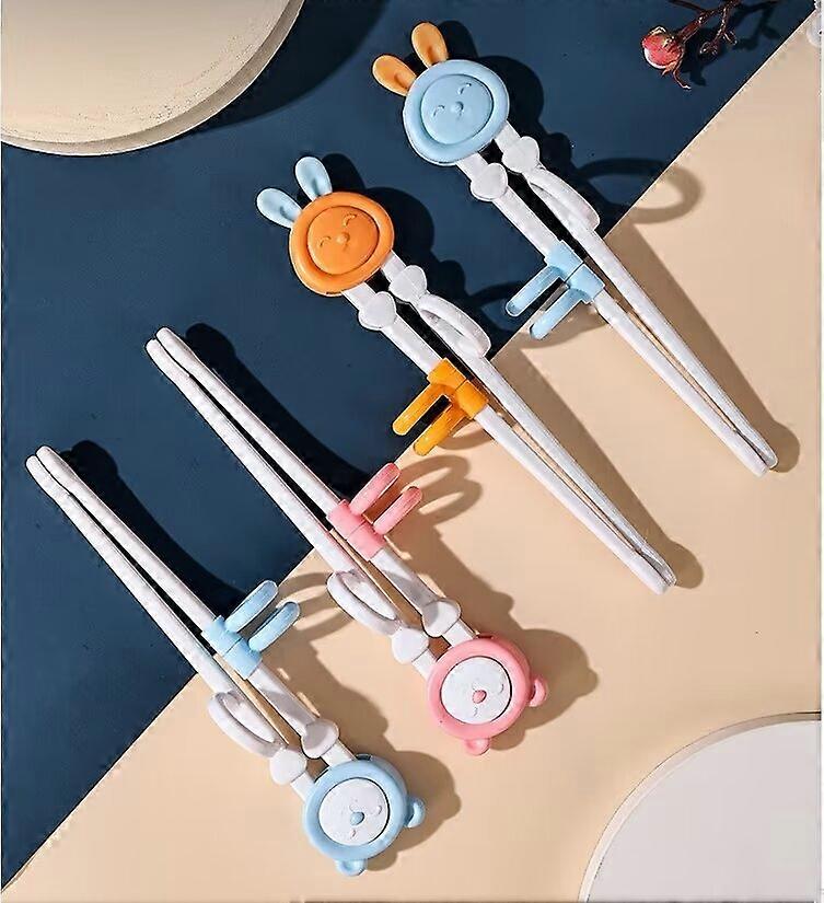 Training Chopsticks, Cute Animal Shape Easy to Use Learning Chopsticks for Kids with Attachable for Right or Left Handed Child Adults Beginners (4 Pac