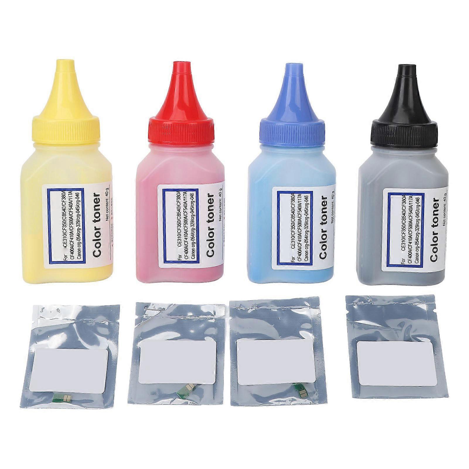 4 Pack Universal High Yield Color Inkjet Printer Toner Cartridge Replacement for CF510A CF530A