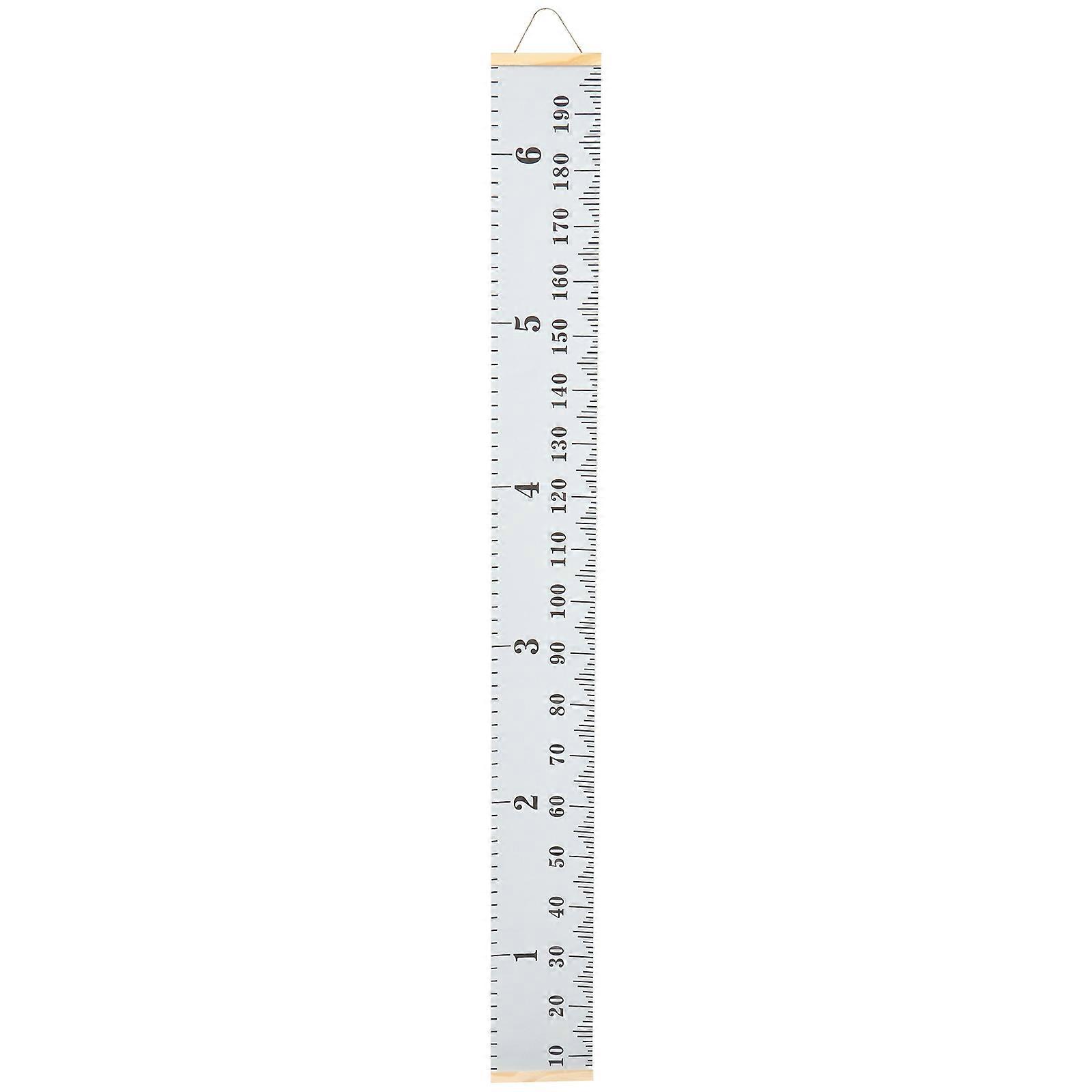 1pc Wall Hanging Ruler Kids Height Measuring Ruler Height Chart Pendant (Gray)