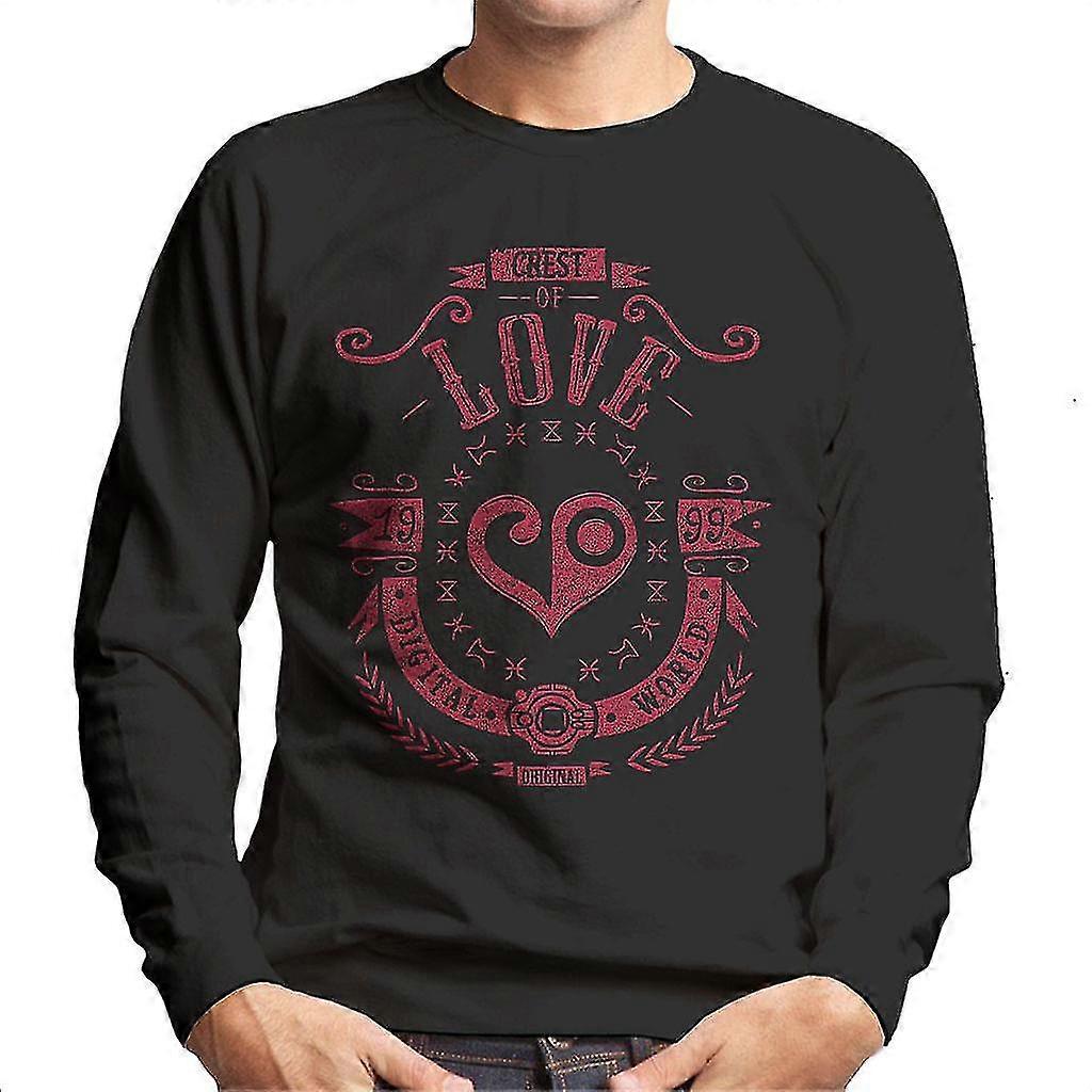 Digimon Crest van liefde mannen Sweatshirt