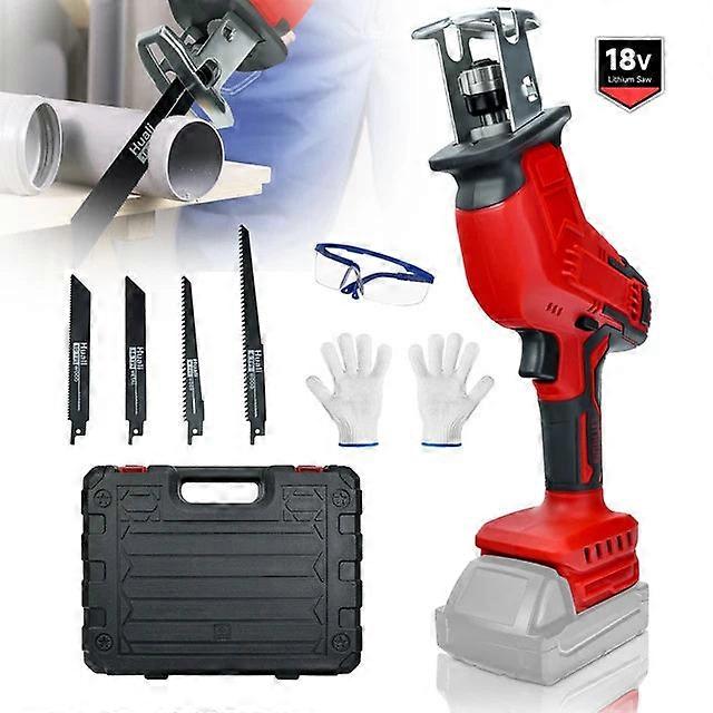 Cordless Reciprocating For Milwaukee 18v Battery 3000spm Variable Speed Saber Saw Wood Metal Pvc Pipe Cutting (no Battery)
