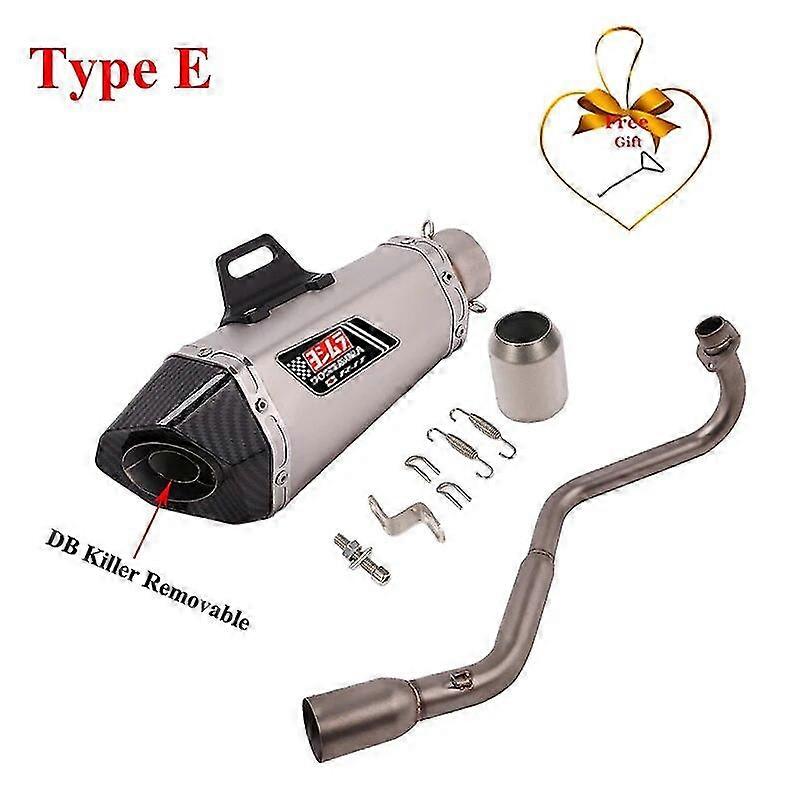 unique pipeFor Honda GROM MSX125 MSX 125 MSX 125 2013 - 2021 Motorcycle Escape Modify Full System Carbon Fiber Muffler DB Killer