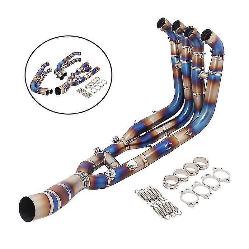 unique pipeFor BMW S1000RR 2019-2023 S1000R 2021 2022 System Slip On Motorcycle Headers Pipe Front Connector Tube Titanium Alloy