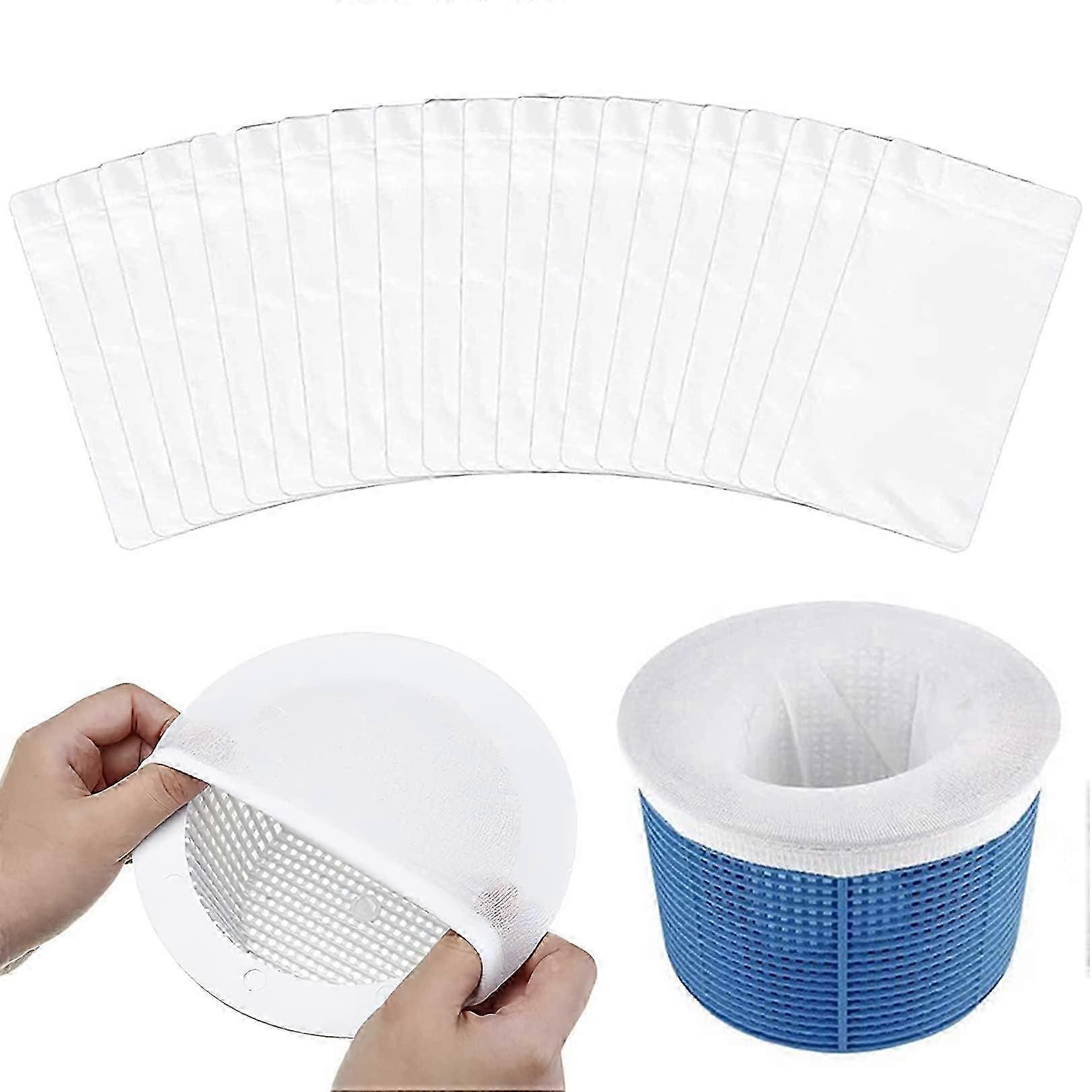 Pool Skimmer Socks, Reusable Ultra Fine Mesh Pool Filter Saver Socks, Protect Filter for In-Ground and Above Ground Pools