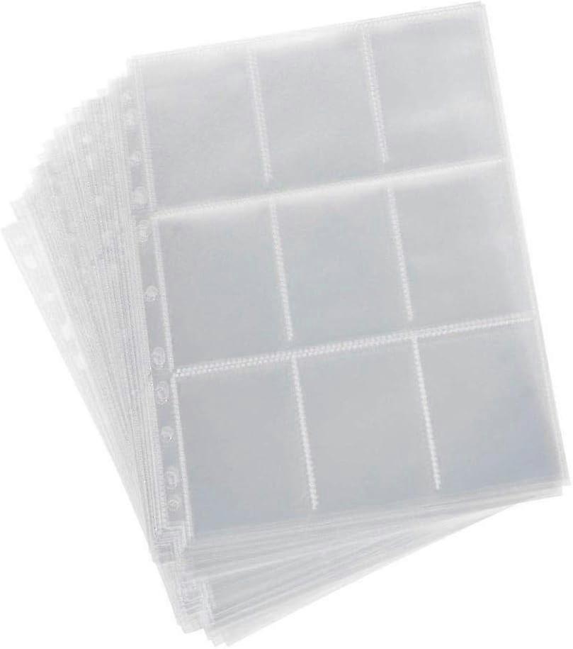 10 pieces wallet album page collection 90 pockets trade playing card sets storage card storage bag home storage album card cover