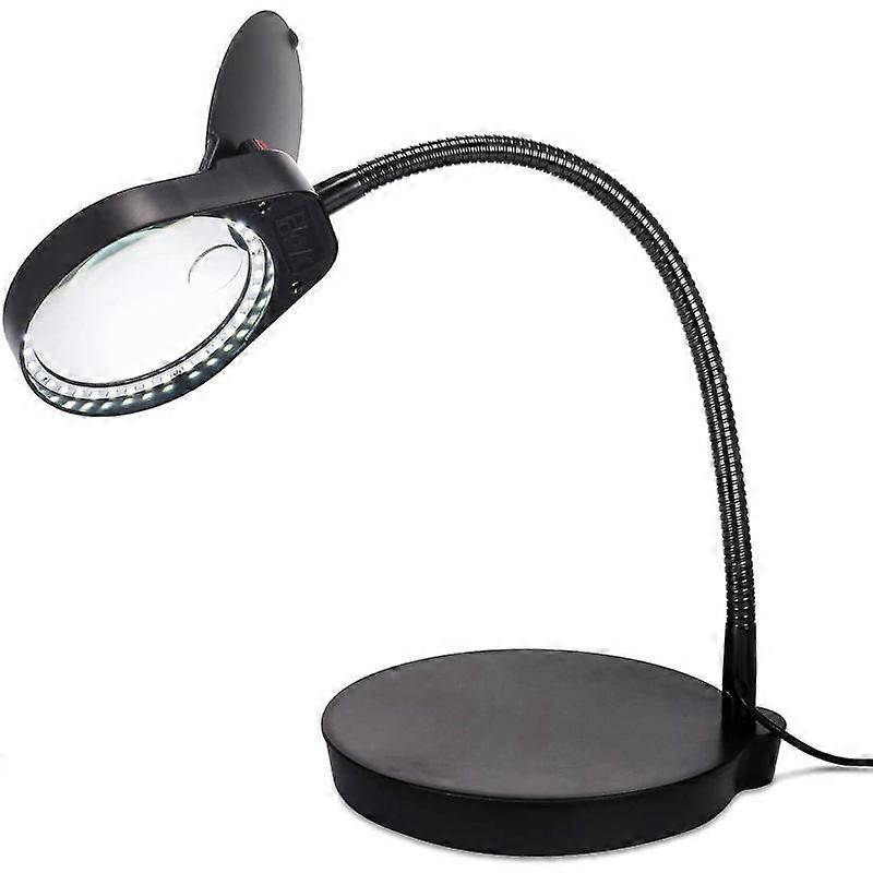 Barsinfi pol Table Magnifying Glass Lamp 2 In 1 3x 10x Reading Magnifying Glass With Led Support 38 Pcs Fluorescent Lamp