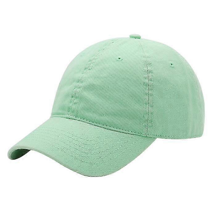 washed solid color soft top cap versatile sunshade hat
