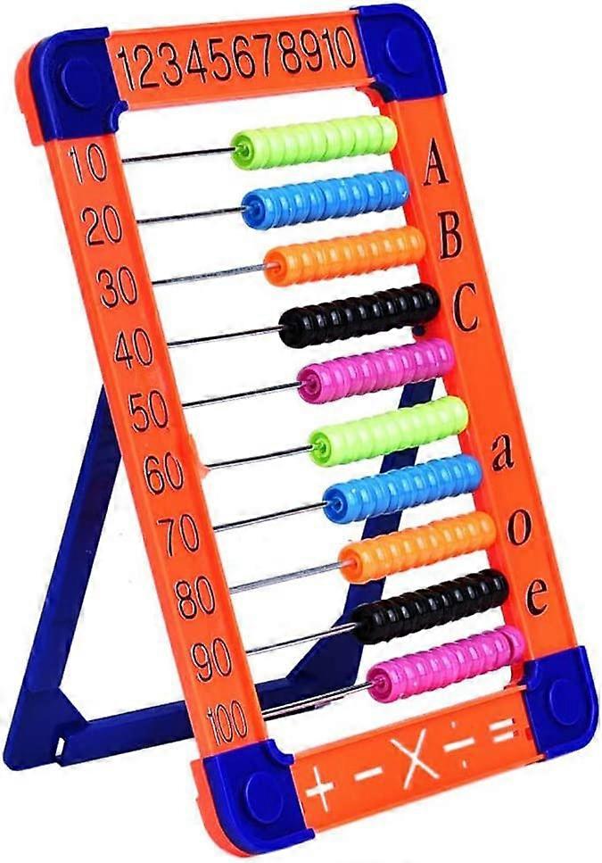 אבקוס צעצועים מתמטיים לגיל הרך צעצועי ספירת פאזלים לגיל הרך 100 חרוזים לילדים