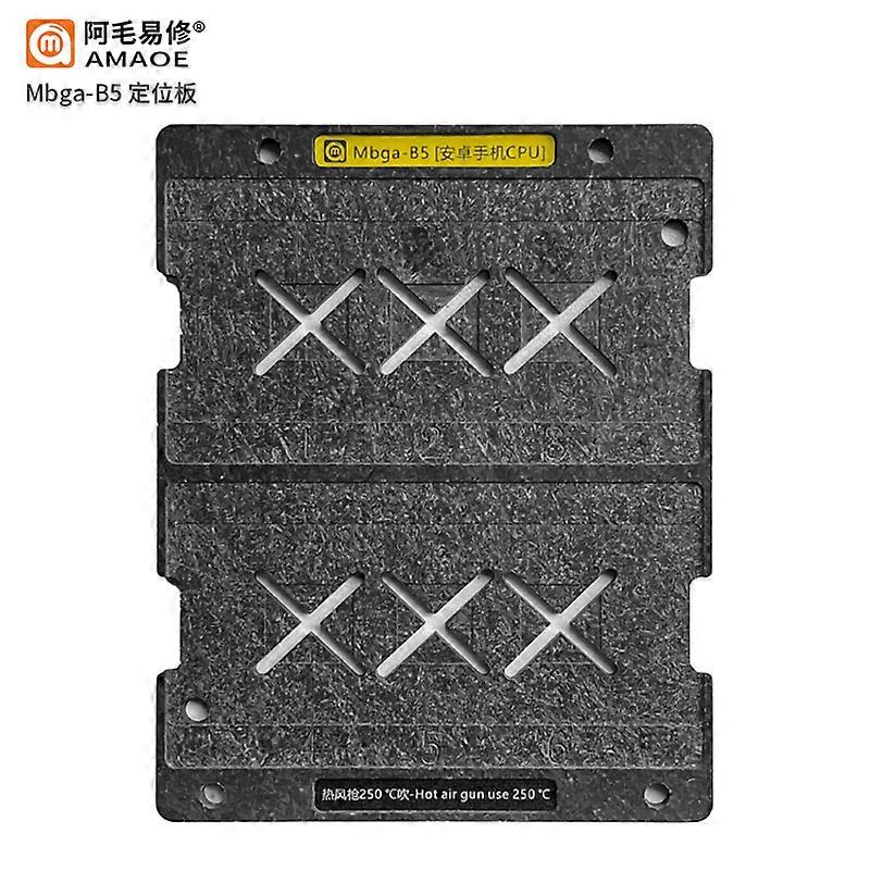 Amaoe MBGA-B5 BGA Reballing Set Android Phone CPU Planting Tin Platform Glue Removal Positioning Board Heat Template Steel Mesh